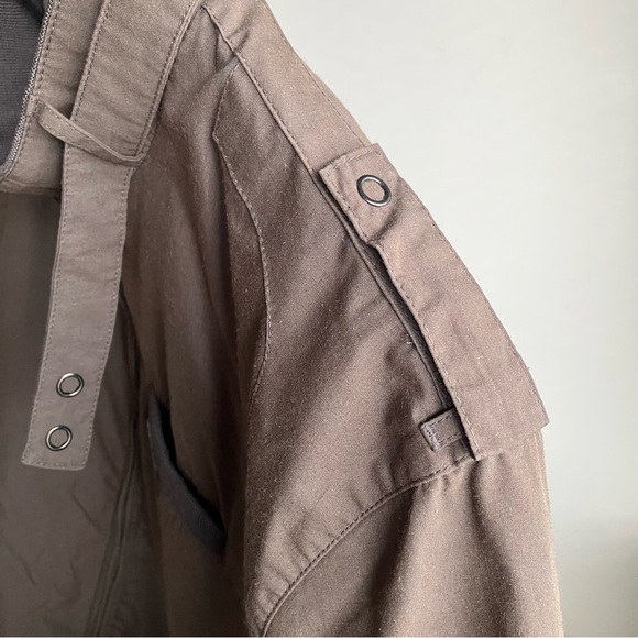 Vintage 80s Members Only Jacket Men’s Large Mocha Brown Racer Zip Bomber - Picture 4 of 10